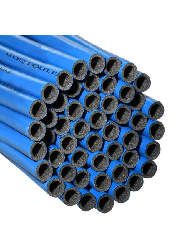 Термоізоляція труби 18\6 ламінована синя