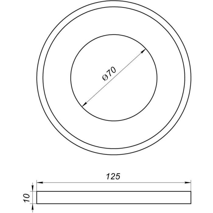 Гума редукційна 110 (плюшка) чорна