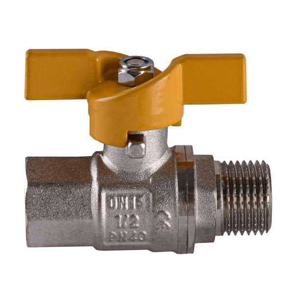 Кран кульовий прямий 1\2" з-в (газ)